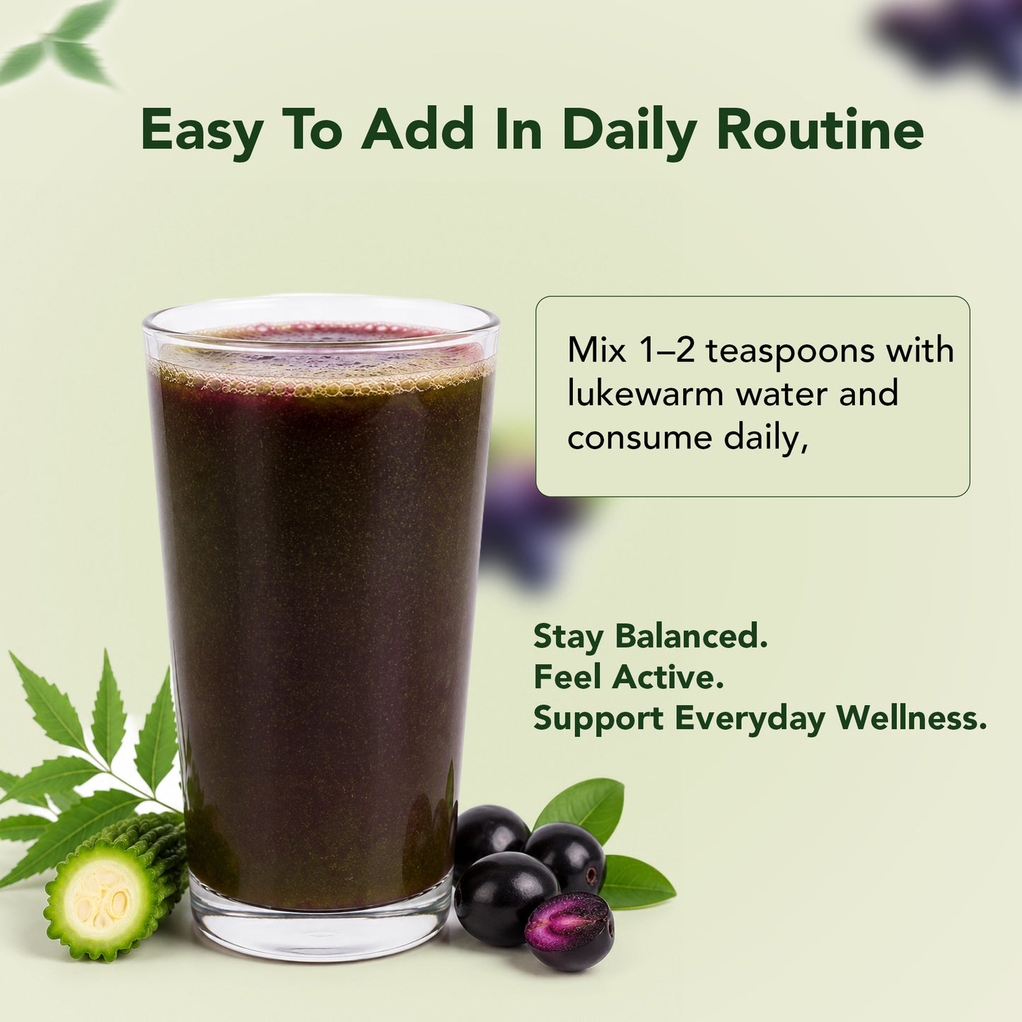 Neem Karela Jamun Powder – Natural Blood Sugar & Immunity Support