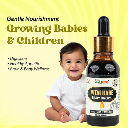Vital Kare Baby Drops – Ayurvedic Growth & Brain Tonic for Infants & Children