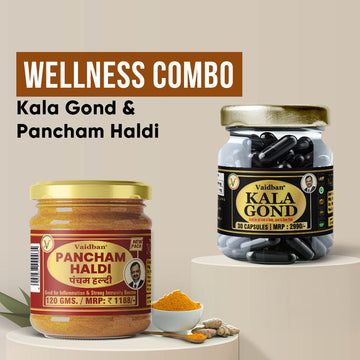 Vaidban Wellness Power Combo – Kala Gond & Pancham Haldi