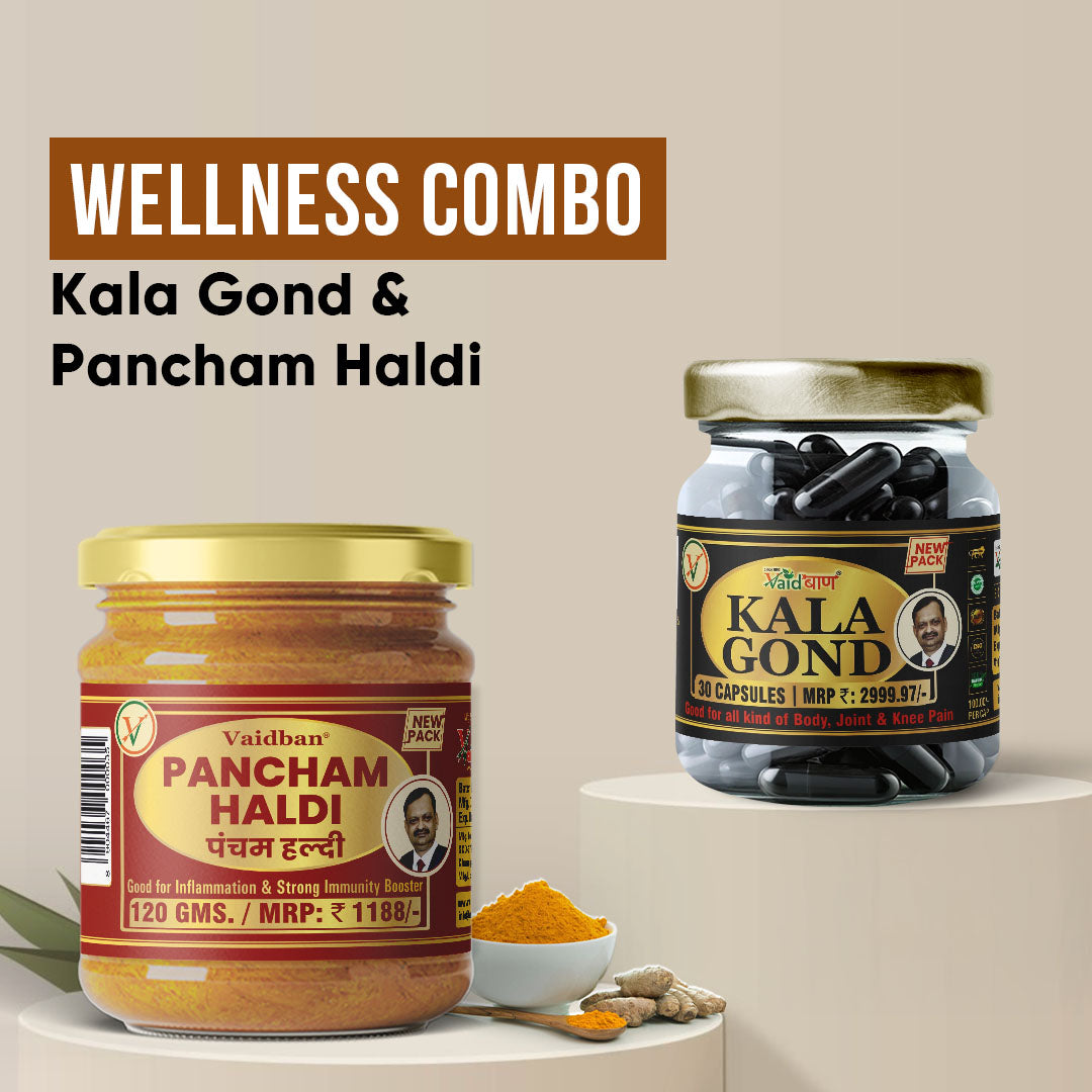 Vaidban Wellness Power Combo – Kala Gond & Pancham Haldi