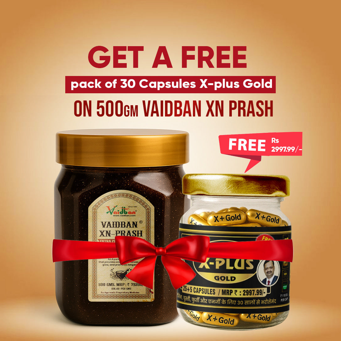 Vaidban XN-Prash – Extra Premium Chyawanprash with Pure Gold Leaf for Anti-Ageing Excellence