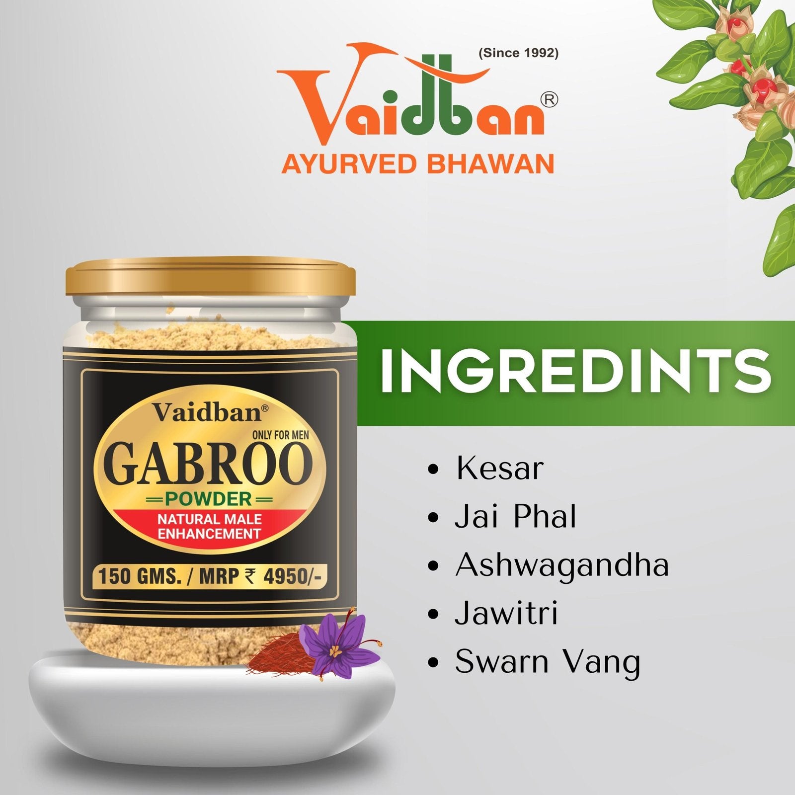 Gabroo Powder Ingredients