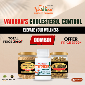 Vaidban Cholesterol & Triglycerides Care Combo - Comprehensive Heart Health Support