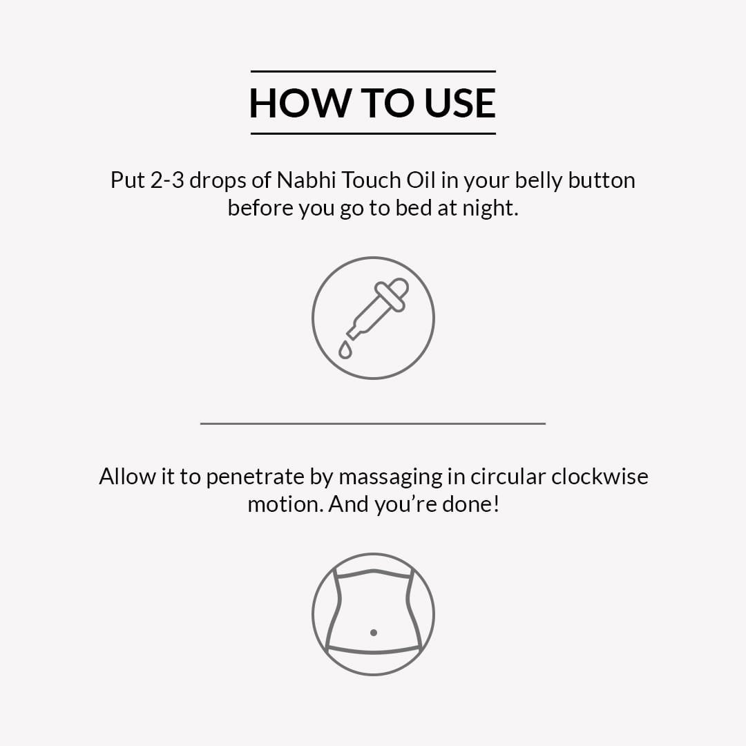 Nabhi Touch Ayurvedic Relief oil Belly Button Oil - 10 ml