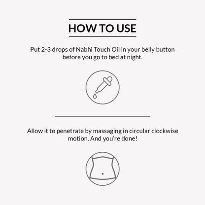 Nabhi Touch Ayurvedic Relief oil Belly Button Oil - 10 ml