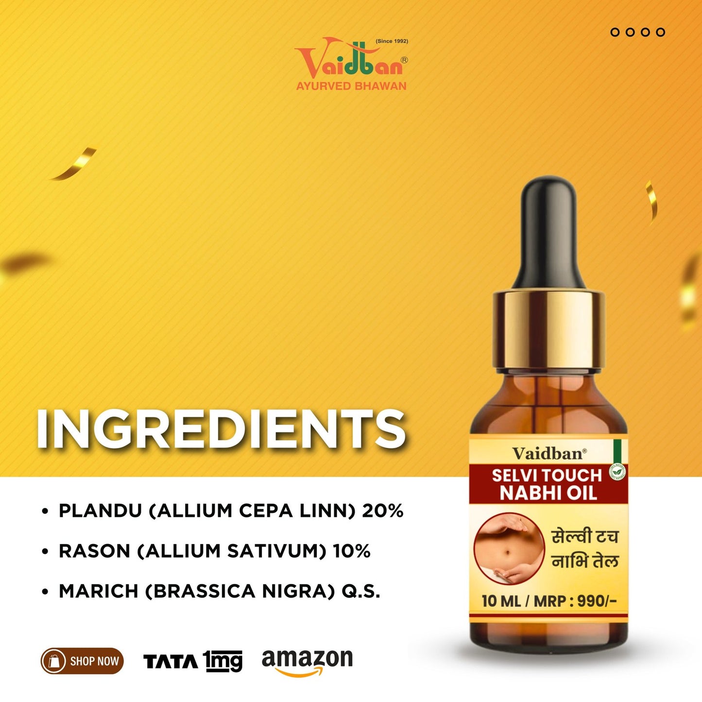 Selvie top nabhi oil