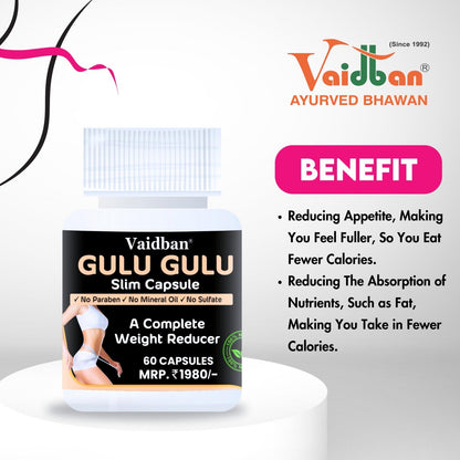 Vaidban Gulu Gulu Slimming Capsule - 90 Capsule