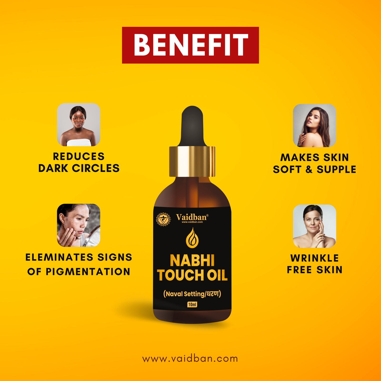 Nabhi Touch Ayurvedic Relief oil Belly Button Oil - 10 ml