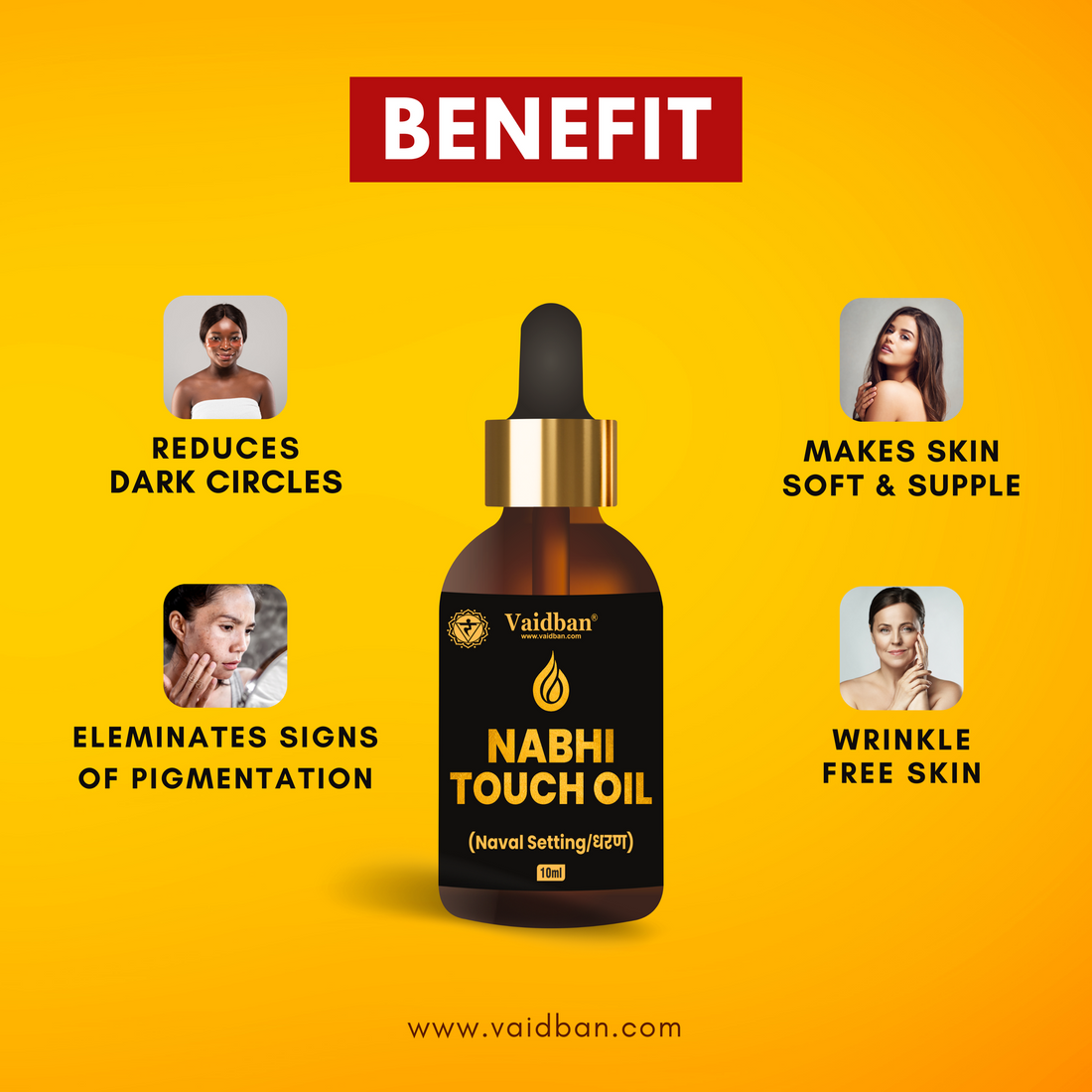 Nabhi Touch Ayurvedic Relief oil Belly Button Oil - 10 ml